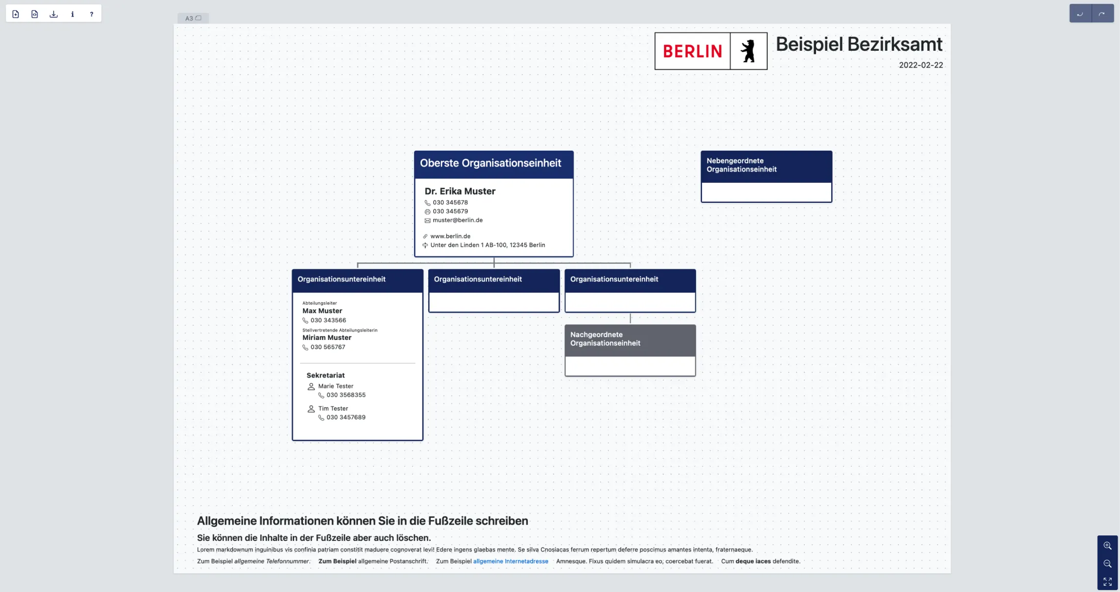 Screenshot für das Projekt: 'Organigramm-Tool'