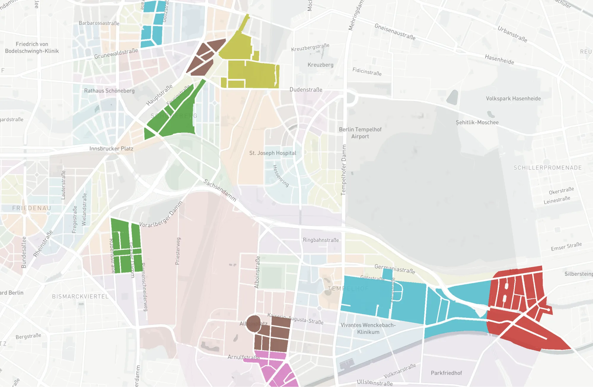 Kartenbasierte Datenvisualizierung von Wahlbezirken